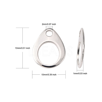 201 Stainless Steel Chain Tabs STAS-F192-029S-1