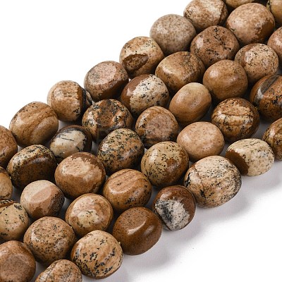 Natural Picture Jasper Beads Strands G-G146-A01-02-1