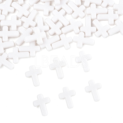 200Pcs Opaque Acrylic Beads SACR-FS0001-39I-1