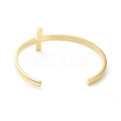 304 Stainless Steel Cuff Bangles BJEW-G685-01D-1