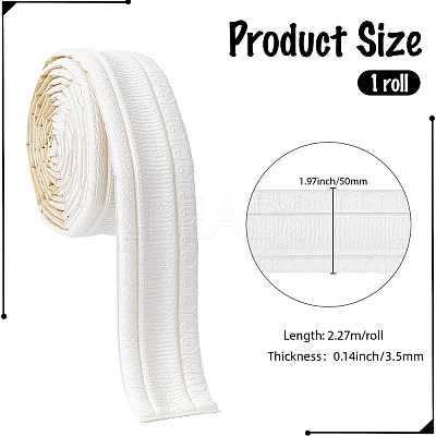 XPE Foam Self-Adhesive Flexible Molding Trim AJEW-GF0014-34-1