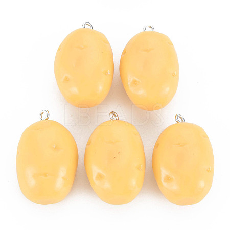 Opaque Resin Pendants RESI-S356-080-1