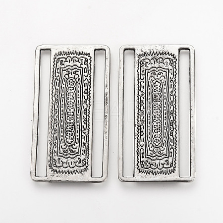 Tibetan Style Alloy Buckles X-TIBE-Q077-29AS-RS-1