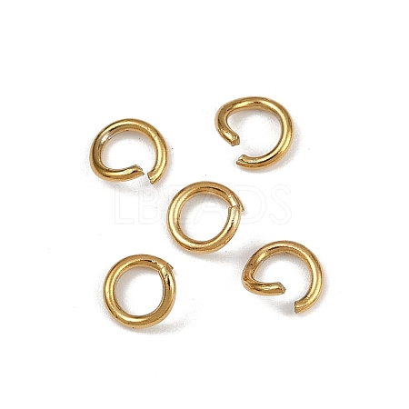 304 Stainless Steel Open Jump Rings X-STAS-Z137-01G-04-1