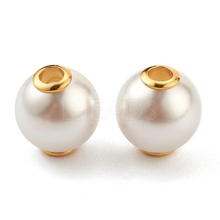 Plastic Imitation Pearl Beads STAS-Z009-01A-G-1