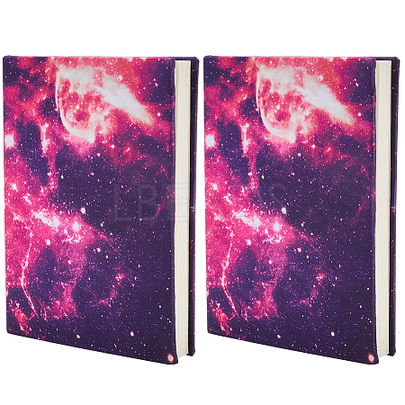 3Pcs Elastic Fabric Book Covers AJEW-CP0007-41B-1