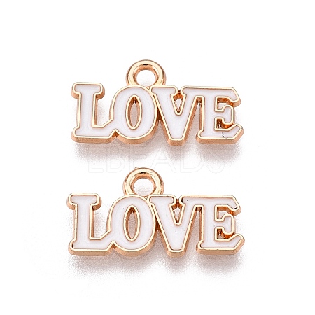 Valentine's Day Theme Alloy Enamel Pendants ENAM-T020-50D-02-1