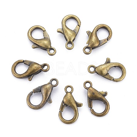 Zinc Alloy Lobster Claw Clasps E103-NFAB-1