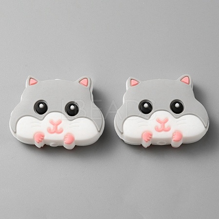 Hamster Silicone Beads SIL-WH0001-59-1
