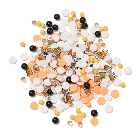 Handmade Polymer Clay Cabochons & Plastic Beads PY-CBA6E6D-02-1