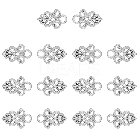 14Pcs Alloy Snap Lock Clasps Findings FIND-FH0008-37P-1