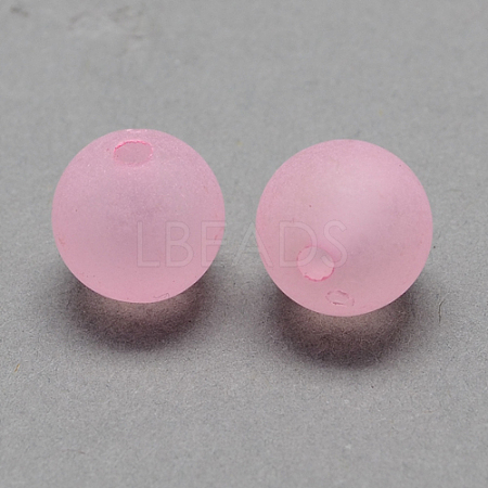 Transparent Acrylic Ball Beads FACR-R021-6mm-15-1