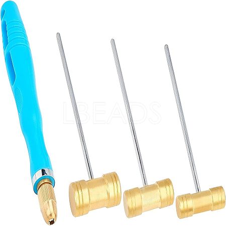 Brass Jewelry Hammers Set TOOL-WH0019-84-1