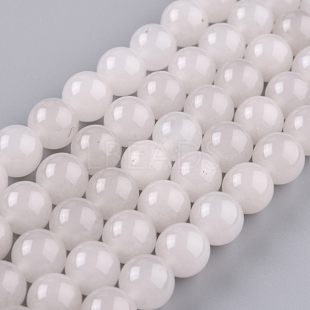 Natural White Jade Beads G-G766-C-28-1