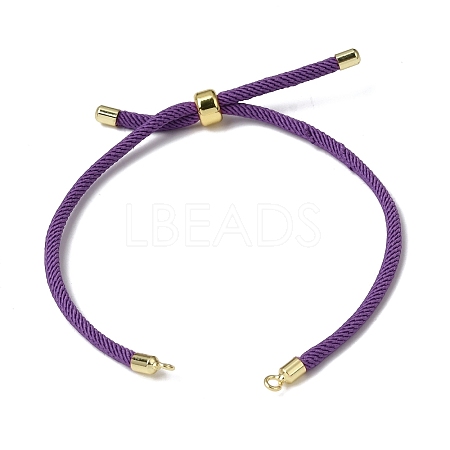 3MM Adjustable Round Nylon Braided Cord Bracelet Making FB-CBAA152-04G-34-1