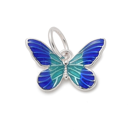 925 Sterling Silver Enamel Butterfly Charms STER-D300-28P-06-1