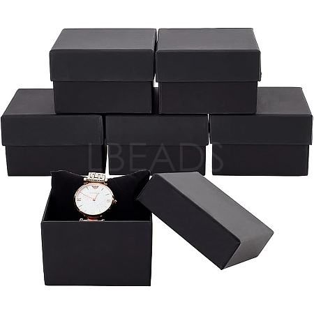 Kraft Paper Cardboard Jewelry Boxes LS-CBOX-BC0001-23-1
