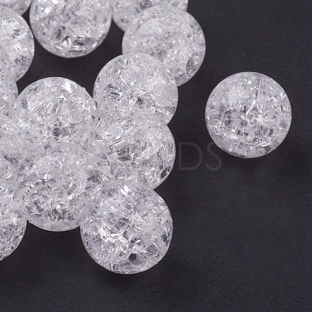 Transparent Acrylic Beads PAB984Y-1-1