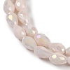 Opaque Solid Color Electroplate Glass Beads Strands EGLA-N013-P10mm-B08-3