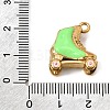 304 Stainless Steel Enamel Pendants SA-CBA7FC1-15G-02-3