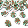 Christmas Theme Handmade Polymer Clay Cabochons CLAY-M005-20-1