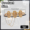 Glass Rhinestone HeadBands for Women OHAR-WH0021-74G-2