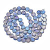 Electroplate Glass Beads Strands EGLA-N008-001-2
