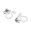 Non-Tarnish 202 Stainless Steel Clip-on Earrings Findings STAS-B072-17P-2