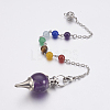 Natural Amethyst Sphere Dowsing Pendulums MAK-P009-E08-2