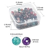 130Pcs Dyed Natural Multi-Color Agate Beads Strands G-YW0001-29A-3
