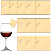 Acrylic Mirror Wine Glass Charms AJEW-SC0002-53A-01-1