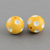 Bubblegum Opaque Acrylic Round Beads MACR-R527-20mm-13-1