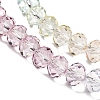 Transparent Painted Glass Beads Strands DGLA-A034-T6mm-A15-4