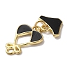 Golden Tone Alloy Enamel Pendants ENAM-O052-01G-04-3