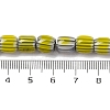 Handmade Lampwork Chevron Beads Strands LAMP-K041-01B-24-5