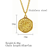 Star Stainless Steel Pendant Necklace with Cable Chains UG2182-1-4