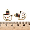 304 Stainless Steel Enamel Pendants STAS-L300-012G-14-3