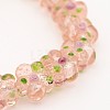 Handmade Silver Foil Lampwork Flower Beads FOIL-M012-01-1