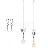 Crystal Ceiling Fan Pull Chains Chakra Hanging Pendants Prism AJEW-GF0001-27-1