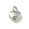 304 Stainless Steel Rhinestone Pendants STAS-R139-01P-02-1