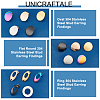 Unicraftale 30Pcs 15 Styles 304 Stainless Steel Stud Earring Findings STAS-UN0048-90-5