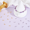 500Pcs 2 Colors Brass Bead Tips KK-ME0003-42-5