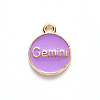 Alloy Enamel Pendants X-ENAM-S124-01B-01I-3