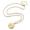 304 Stainless Steel Constellation Pendant Necklaces NJEW-K392-01G-07-4