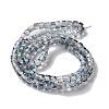 Electroplate Glass Bead Strands X-EGLA-R064-4mm-05-4