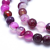 Natural Striped Agate/Banded Agate Beads G-J371-09-8mm-3