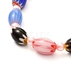 Cute Candy Color Beads Stretch Bracelet for Teen Girl Women BJEW-JB06935-9