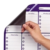 Magnetic Dry Erase Weekly Calendar for Fridge AJEW-E043-07A-4