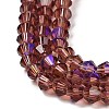 Transparent Electroplate Glass Beads Strands EGLA-A039-T3mm-L05-3