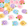 20pcs Opaque Resin Cabochons RESI-TADJ0001-08D-3